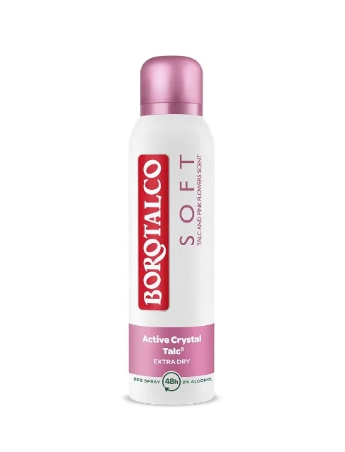 Antiperspirant Deo Borotalco Soft Con Talco Cristalli Attivi  150ml 