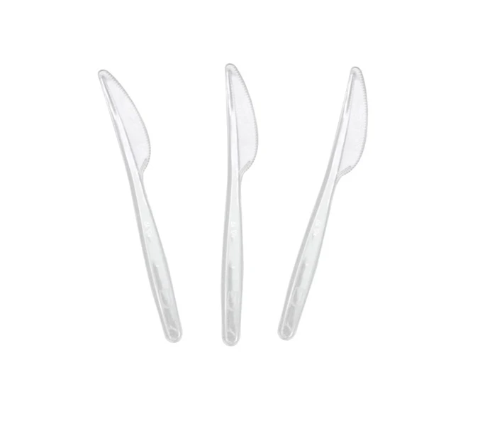 Cuțit Reutilizabil Transparent 20Buc/Set Safir