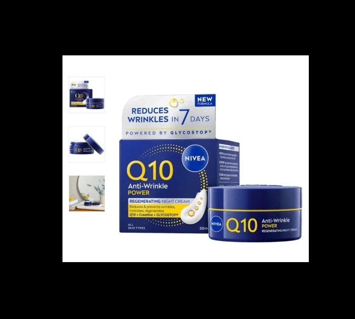 Nivea Cremă de Față Q10 Anti-Rid Power Regenerating Noapte 50 ml