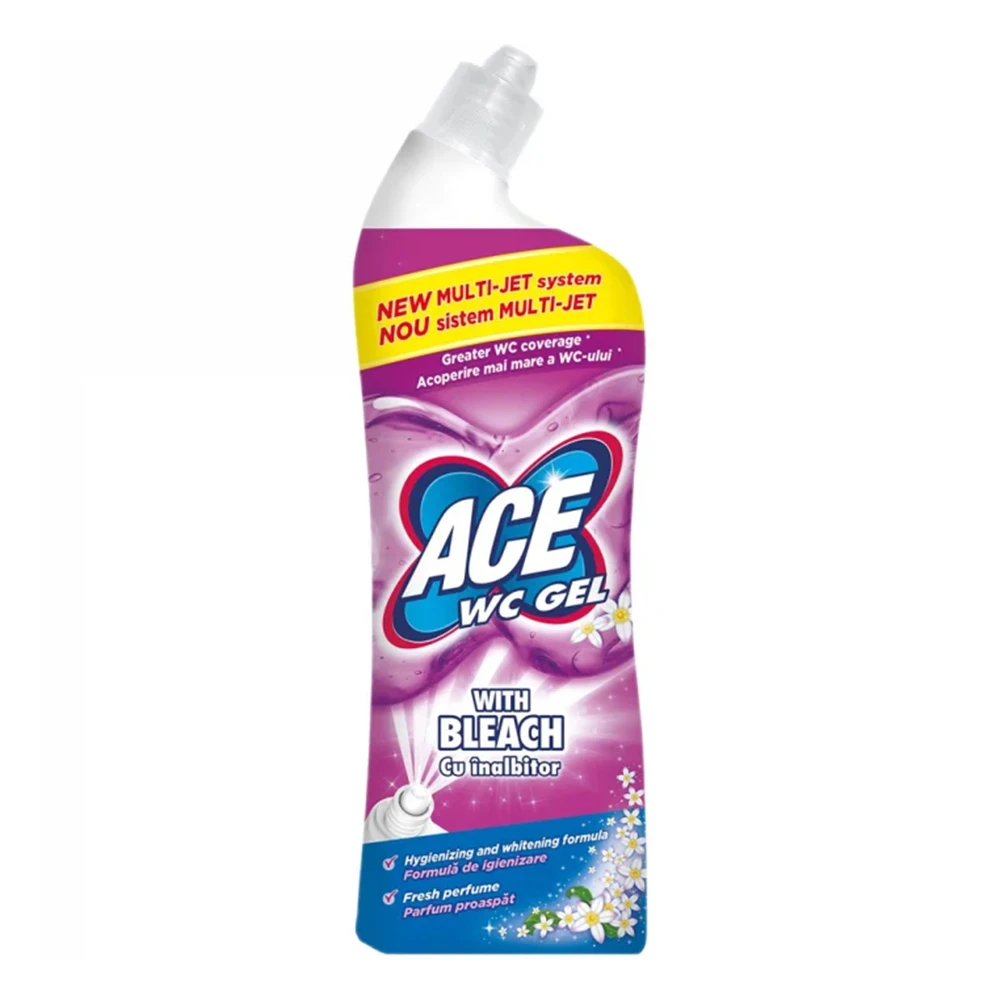 Gel de Curatare pentru Vasul de Toaleta cu Inalbitor Ace, 700 ml