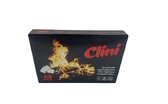 Pastile pentru Aprins Focul Clini, Parafină, 48 Buc