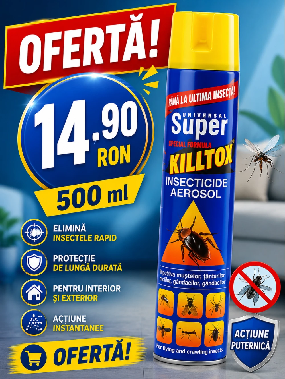 Spray insecticid universal Killtox 500ml