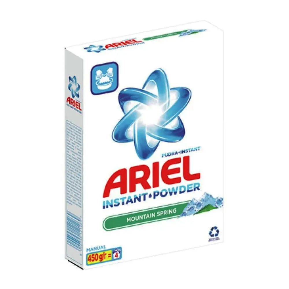Detergent Manual Ariel Instant Powder Ms 450g