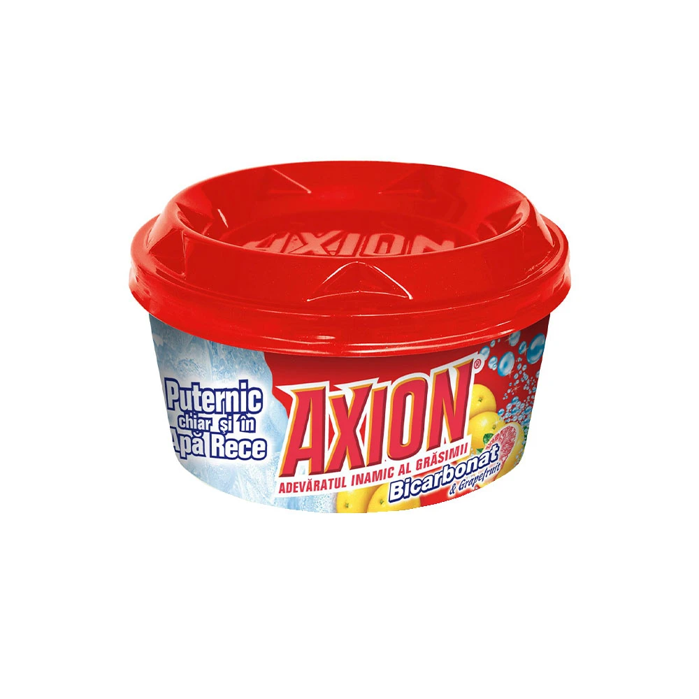 Detergent De Vase Axion Pasta Bicarbonat Grapefruit 225ml