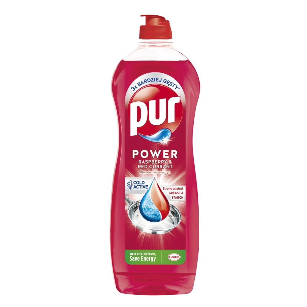 Detergent Lichid vase Pur Zmeura Coacaze Rosii 750ml