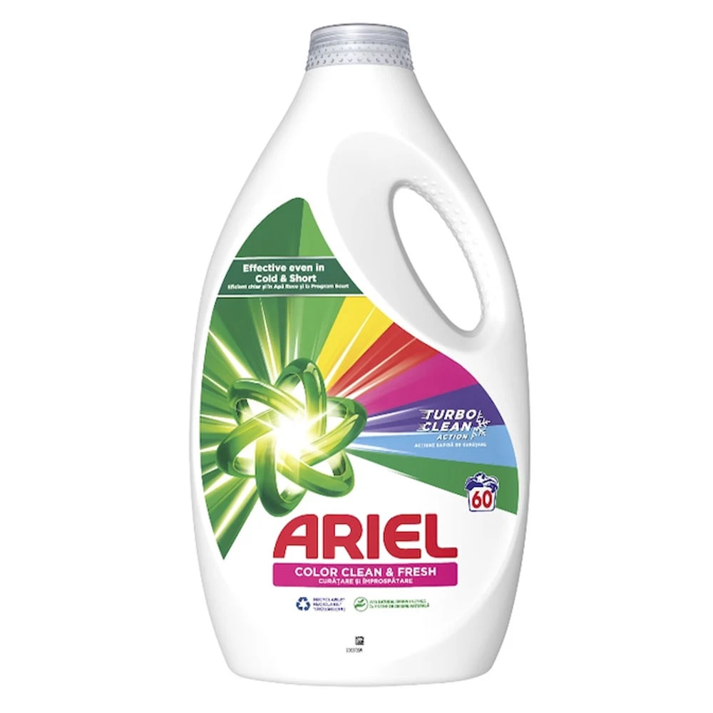 Detergent de Rufe Lichid Ariel Color 60 de spalari 3L