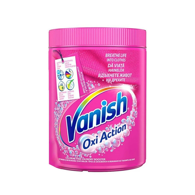 Pudra pentru indepartarea petelor Vanish Oxi Action Pink Powder 960g