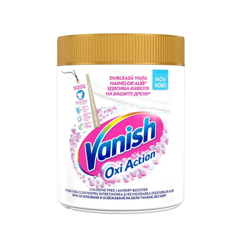 Pudra pentru indepartarea petelor Vanish Oxi Action White Powder 470g