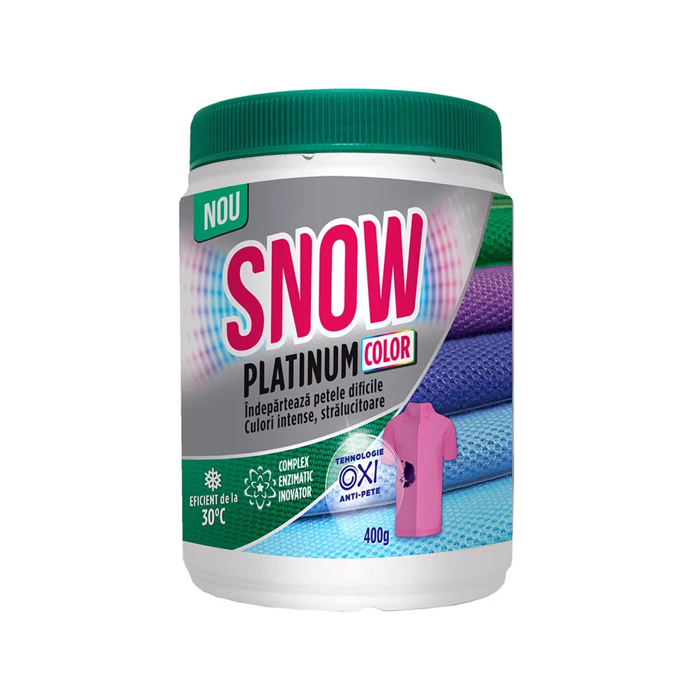 Pudra pentru indepartarea petelor Snow Platinium Color 400g