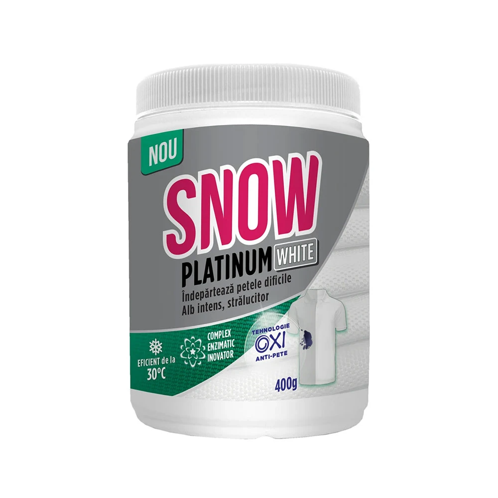 Pudra pentru indepartarea petelor Snow Platinium White 400g