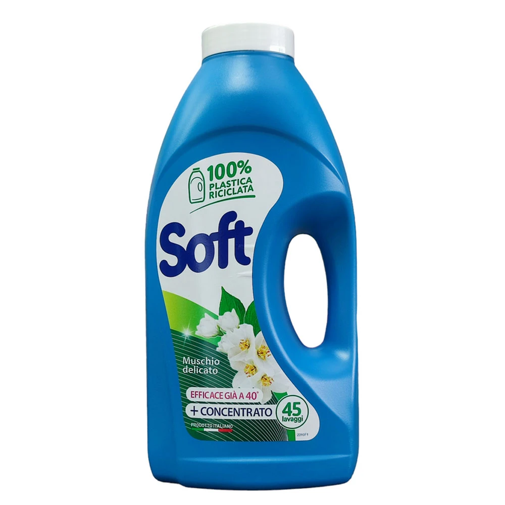Detergent Rufe Lichid Soft Muschio Bianco 45sp 2.25l