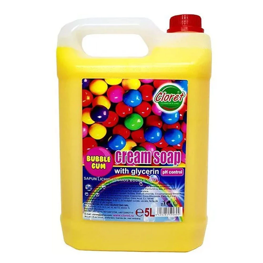 Sapun Lichid Cremos Cloret Bubble Gum 5L
