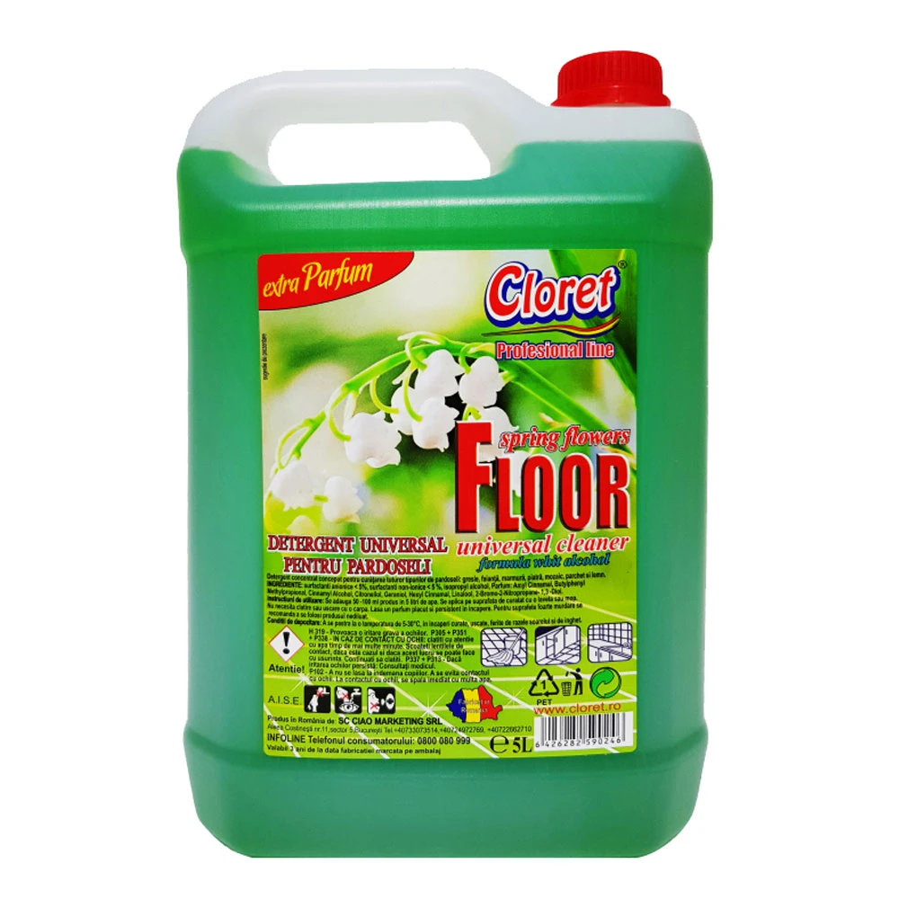 Detergent Pardoseli Cloret Lacramioare 5L
