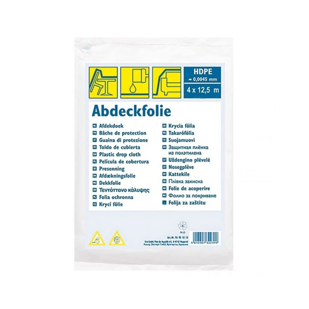 Folie zugavrit protectie Clino hdpe 4x12.50m 50mp 7 microni