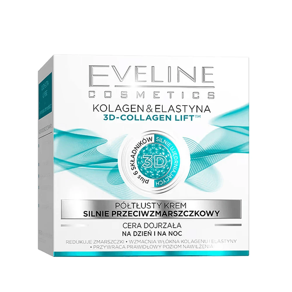 Crema fata Eveline 3D Anti Rid Colagen Elastin 50ml