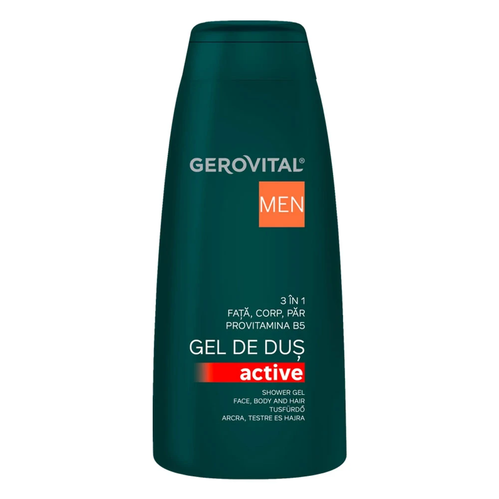 Gel Dus 3in1 Gerovital Men Active 400ml