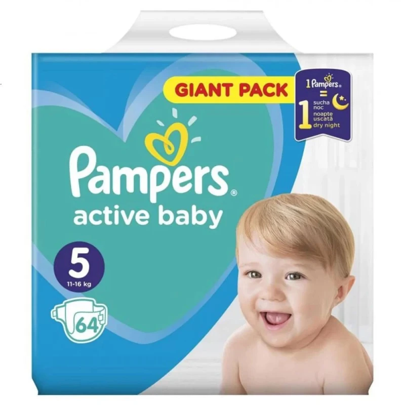 New Giant Pack Pampers Nr5 11-16kg 64buc