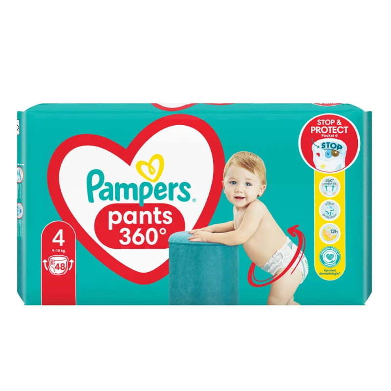 Scutec Pants Pampers Nr 4 9-15kg 48buc