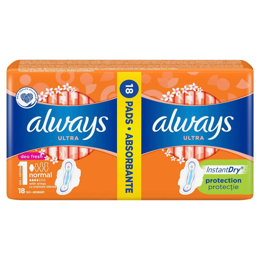 Absorbante Always Deo Fresh Normal Plus 18 buc