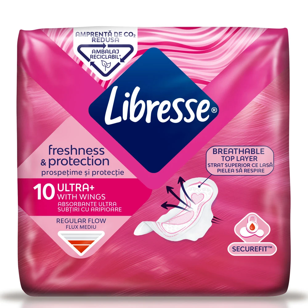 Absorbante Libresse Ultra With Wings 10 buc