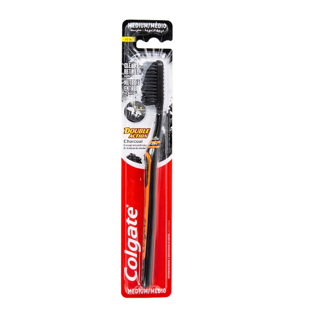 Periuta Dinti Colgate Double Action Charcoal Medium