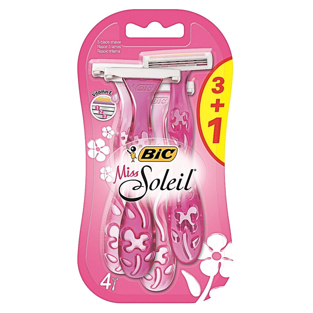 Aparat Ras Bic Miss Soleil 3+1buc