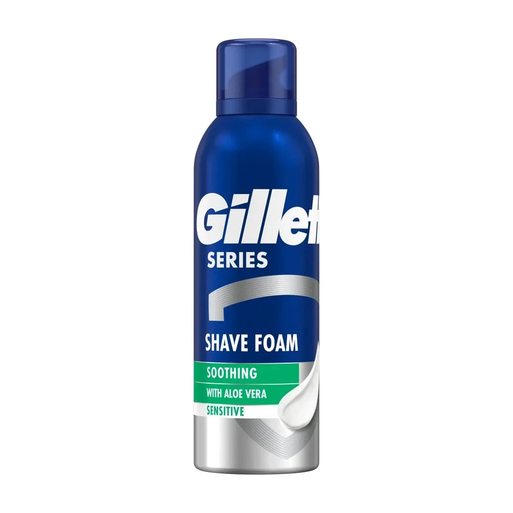 Spuma Ras Gillette Series Piele Sensibila Aloe Vera 200ml