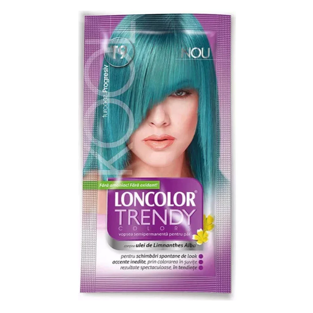 Nuantator Loncolor Trendy Turcoaz Progresiv 2x25 ml T9