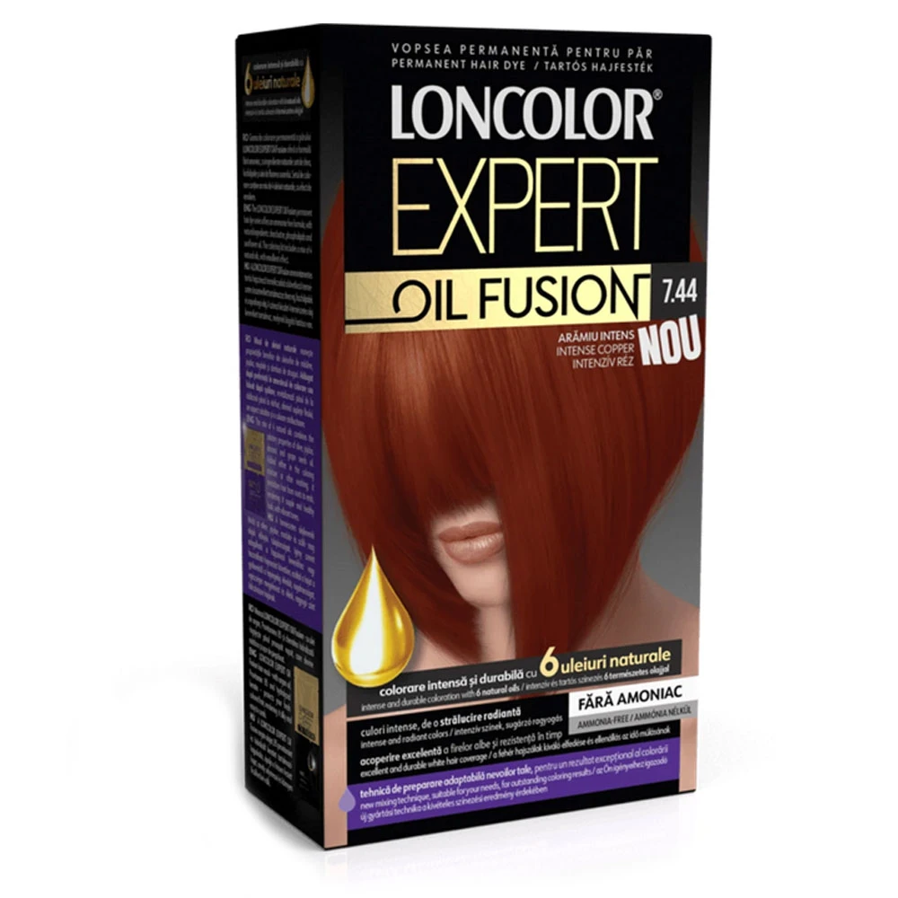 Vopsea De Par Loncolor Expert Oil Fusion Aramiu Intens 7.44