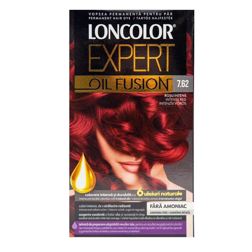 Vopsea De Par Loncolor Expert Oil Fusion Rosu Intens 7.62