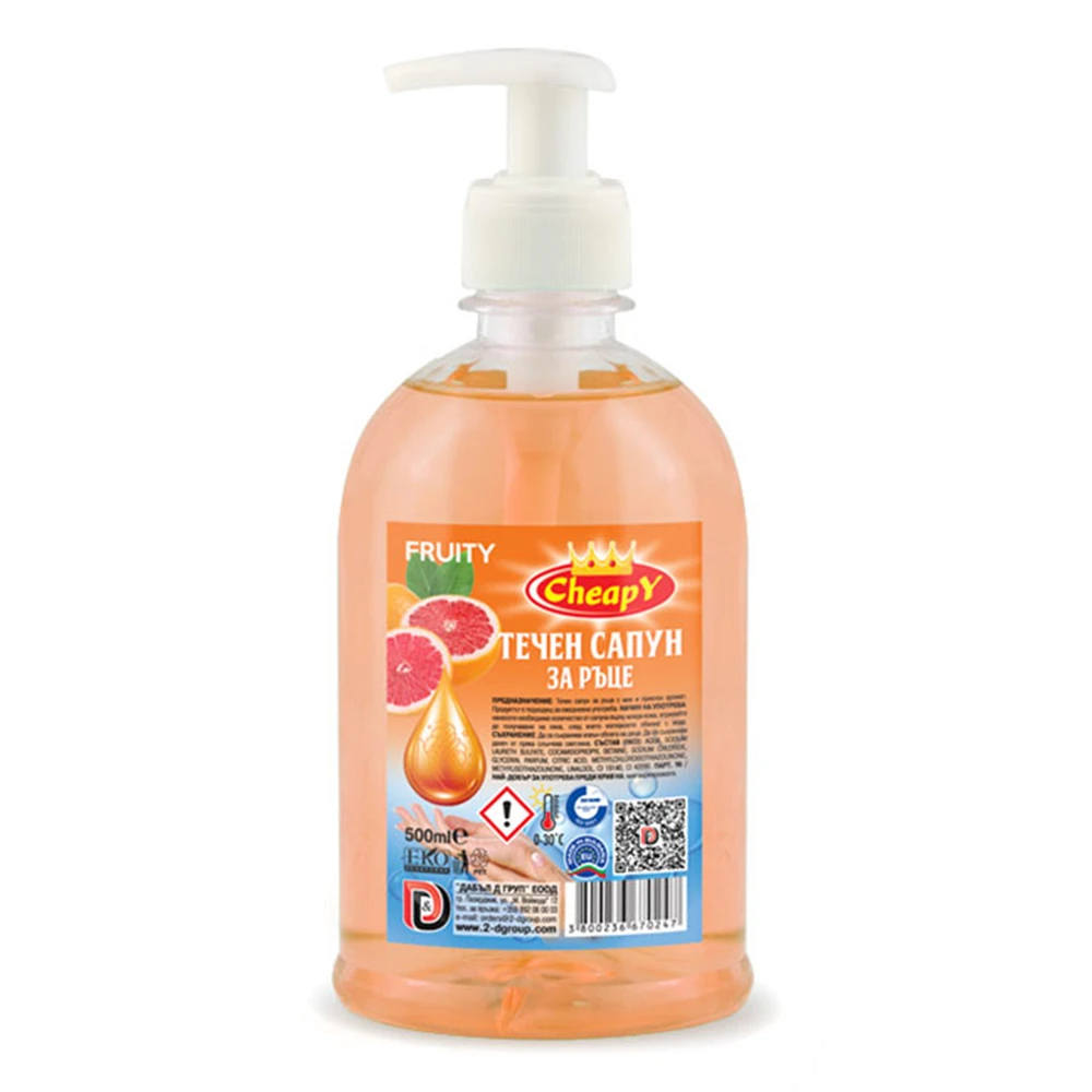 Sapun Lichid Economic Cheapy Fruity, 500 ml 
