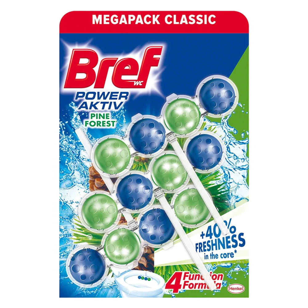 Odorizant wc bile Bref Power Aktiv Pin 3x50g