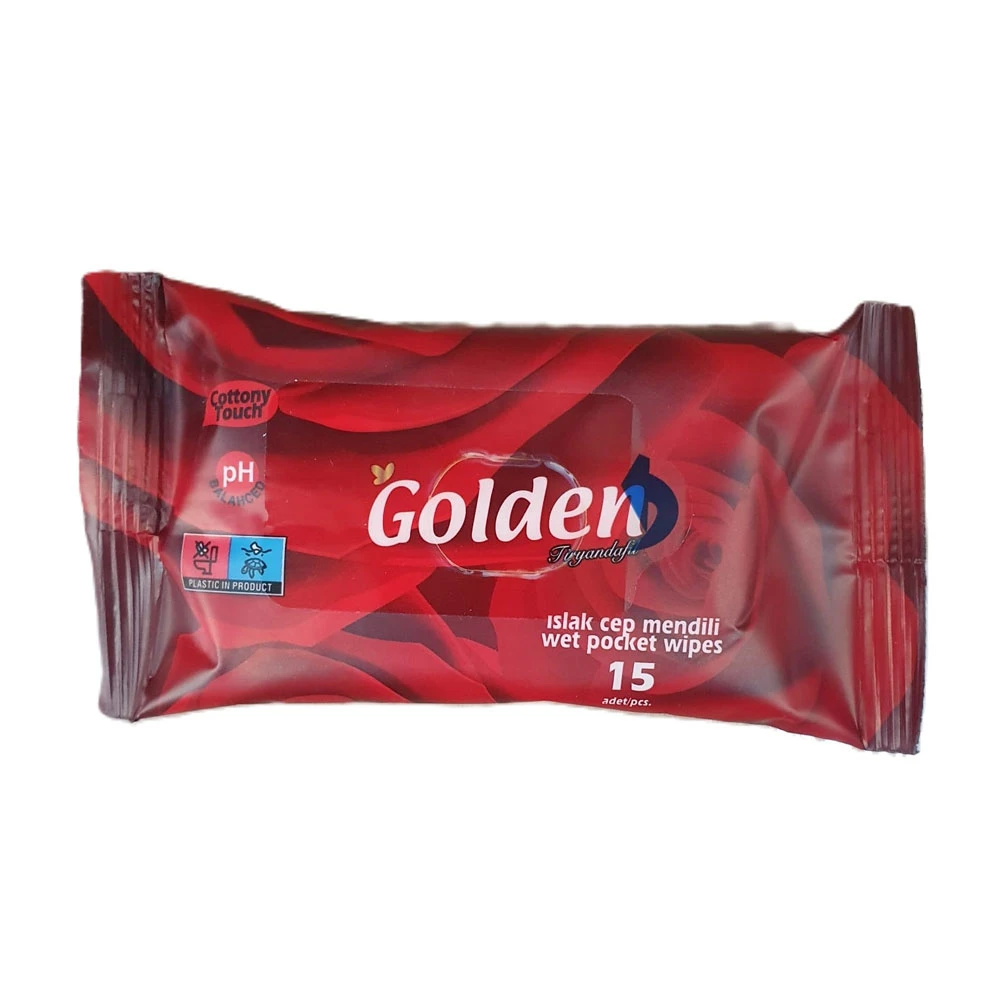 Servetele Umede Golden Buzunar Trandafir 15buc