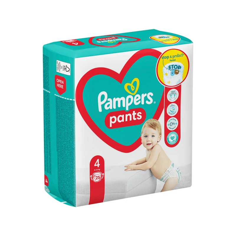 Scutece Copii Pampers Premium Care Pants nr.4 9-15kg 25buc