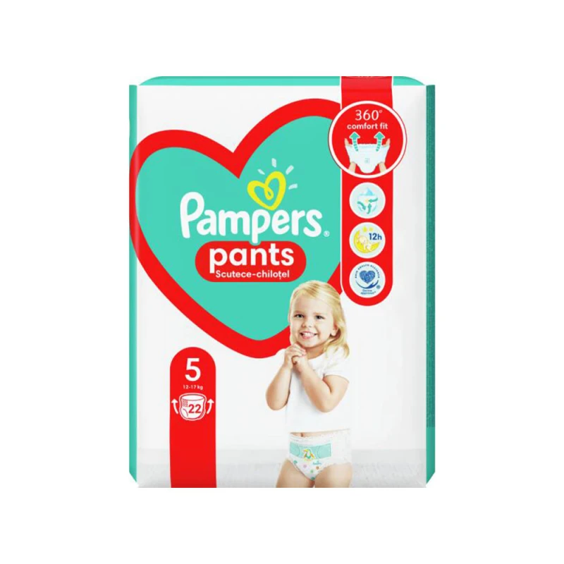 Scutece Copii Pampers Premium Care Pants nr.5 12-17kg 22buc