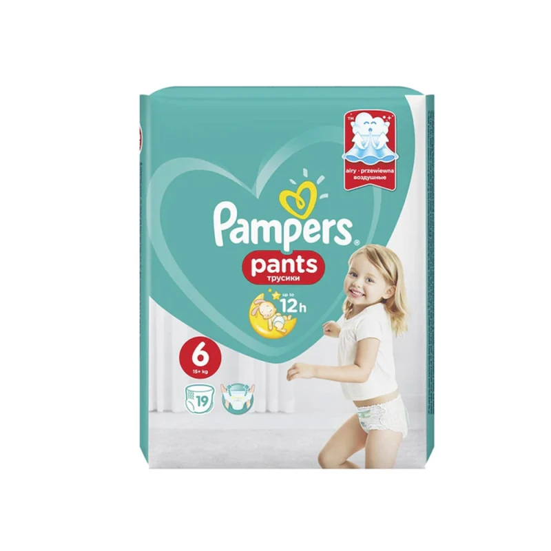Scutece Copii Pampers Premium Care Pants Extra-Large nr.6 16+kg 19buc