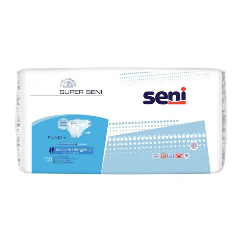 Scutece Adulti Seni Super nr.4 Extra Large XL 30buc