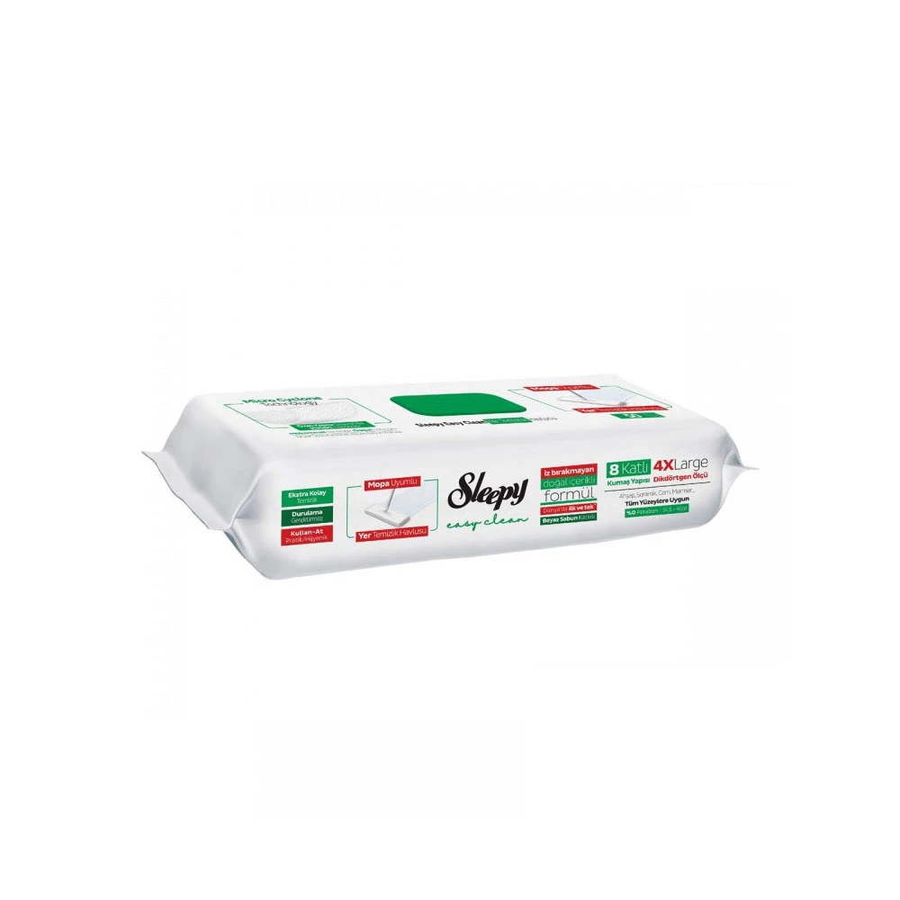 Lavete Pardoseli Umede Sleepy Easy Clean white 50buc