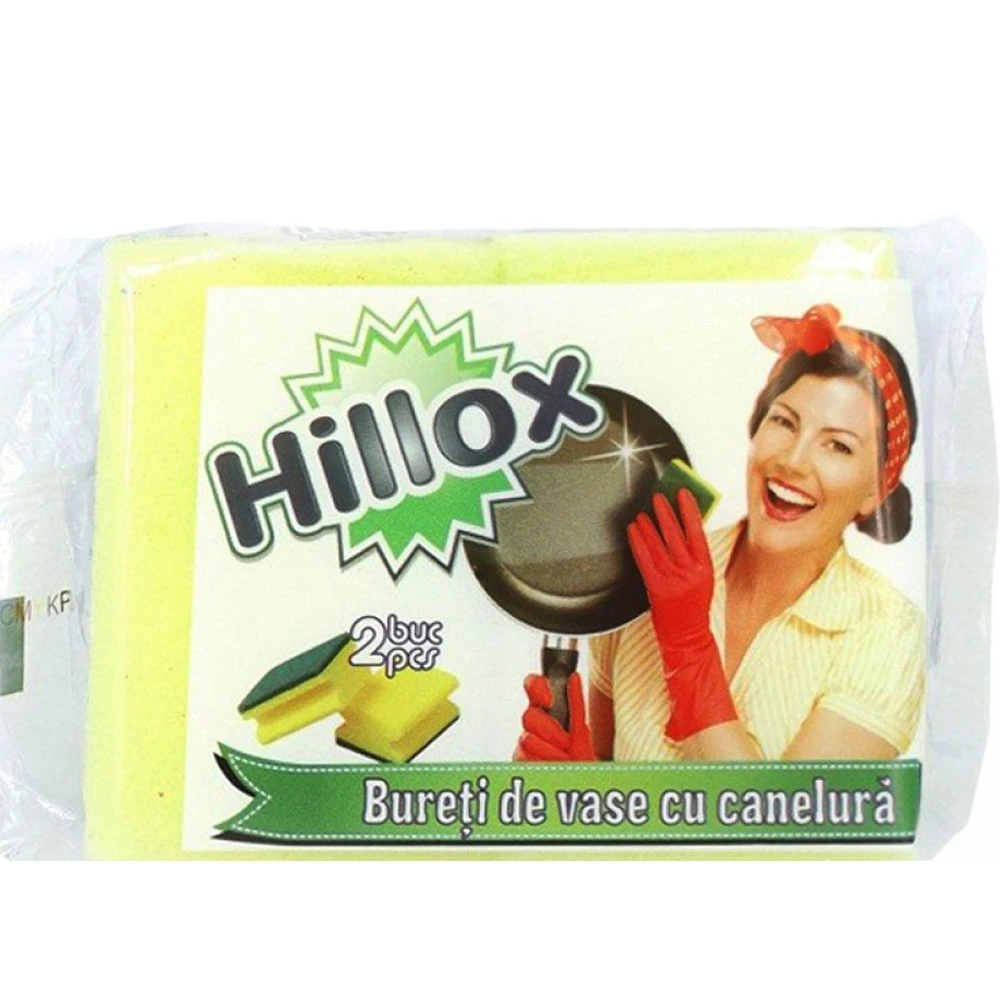 Bureți Vase Hillox Canelura 2buc/set