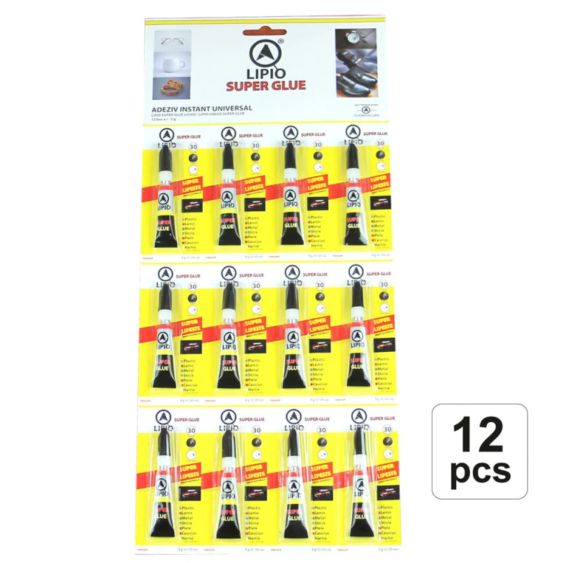 Lipici super glue Lipio 12buc/set