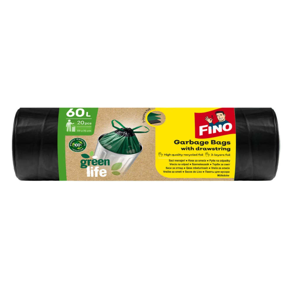 Saci menajeri Fino, 60L, 20 buc/rola