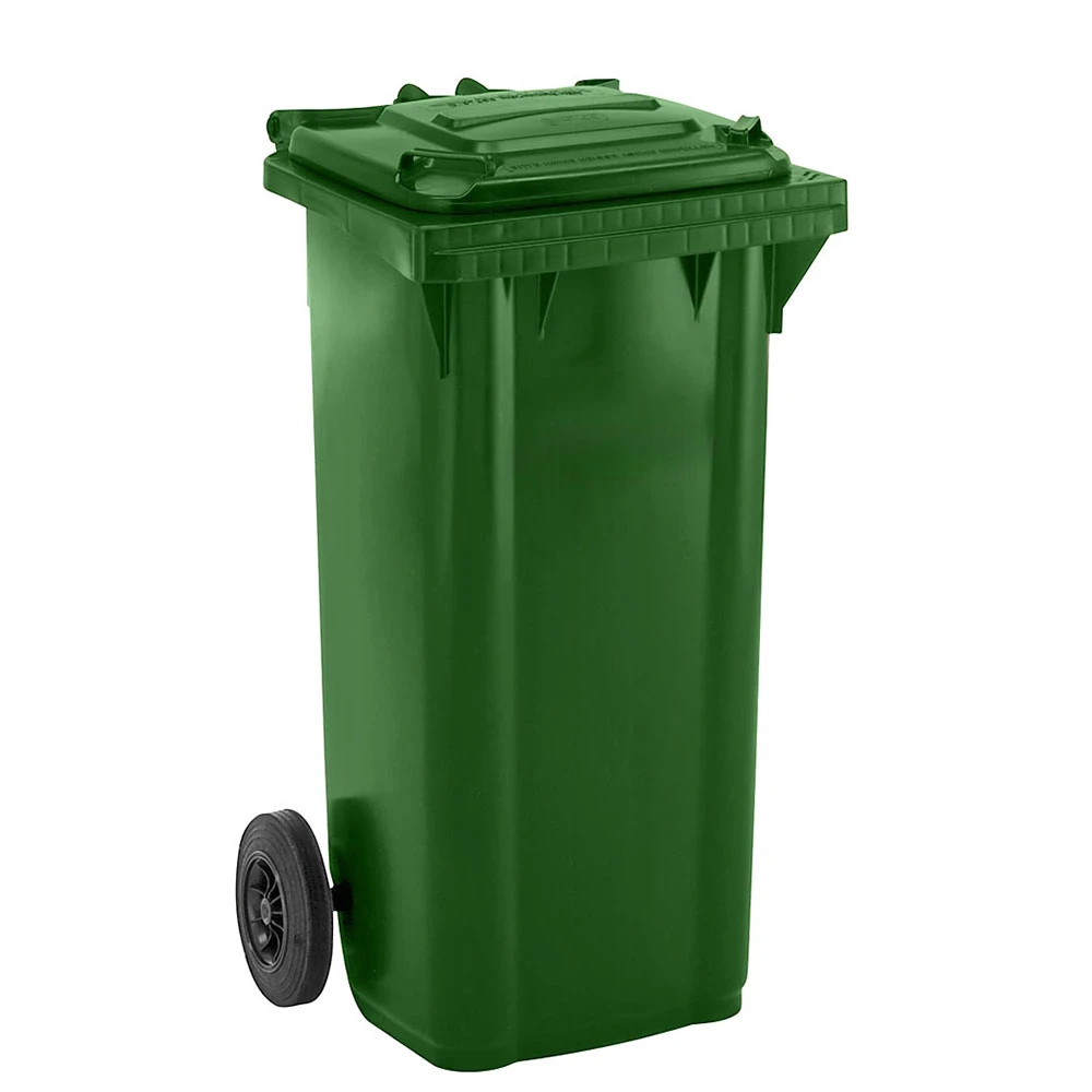 Pubela de exterior verde Clino 120L