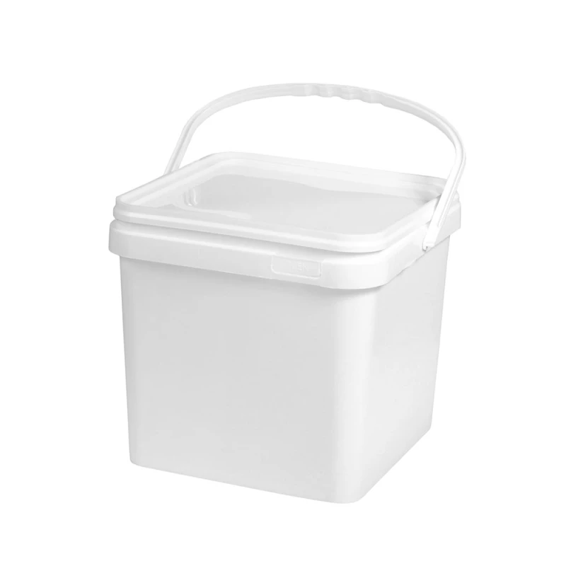 Galeata patrata din plastic cu capac sigilabil Clino 10L