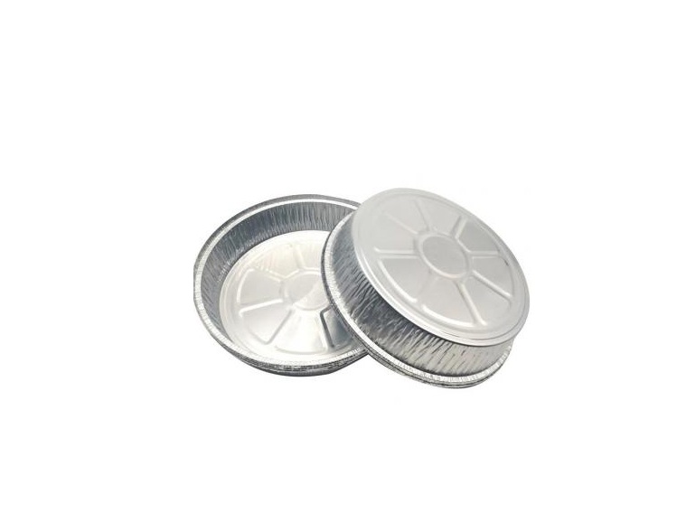 Formă Aluminiu Rotundă+Capac 5Buc/Set Safir