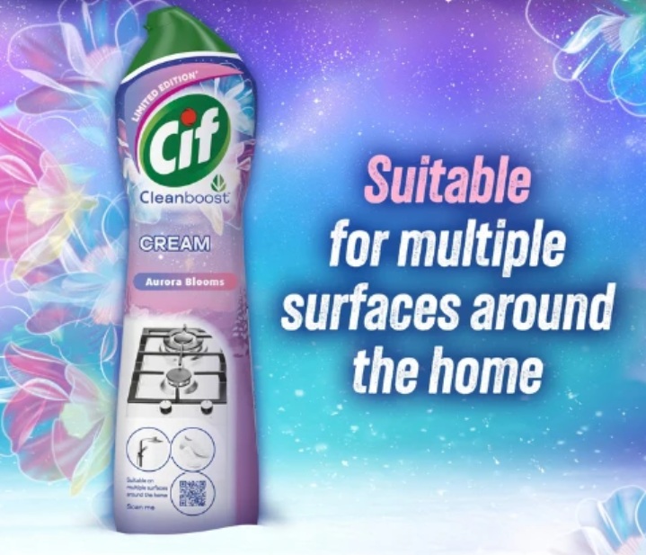 Cremă de Curățat Universală Cif Aurora Blooms 500 ml