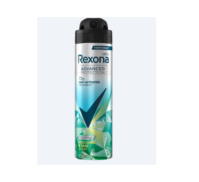 Antiperspirant Spray Rexona Men Advanced Protection Cooling Iced Lemon & Sage 150 ml