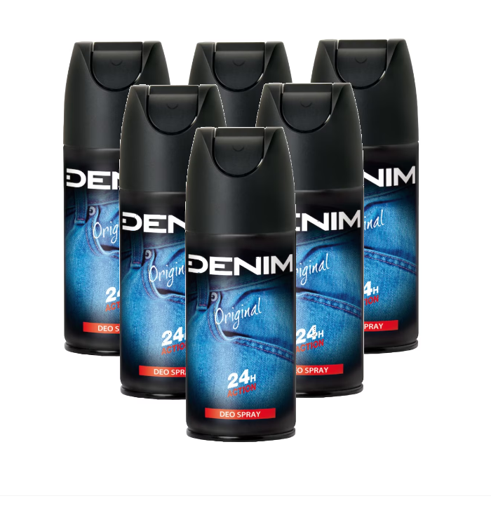 Pachet promo 6 X Deodorant Denim Men Original 150ml