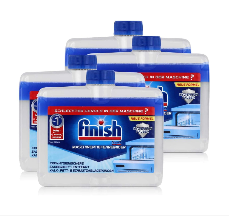 Pachet promo 4 X Solutie intretinere masina de spalat vase Finish Regular 250ml