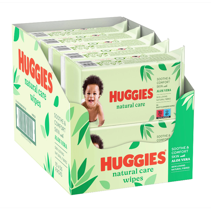 Pachet promo 10 X Servetele umede Huggies Aloe Vera 10x56buc