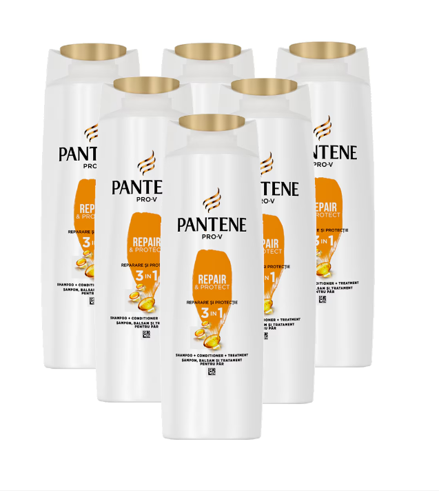 Pachet promo 6 X Sampon Pantene Pro-V 3 In 1 Repair Protect 200ml